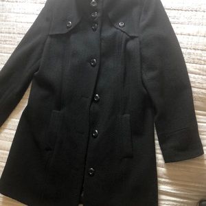 Style and Co. Beauty black coat midi